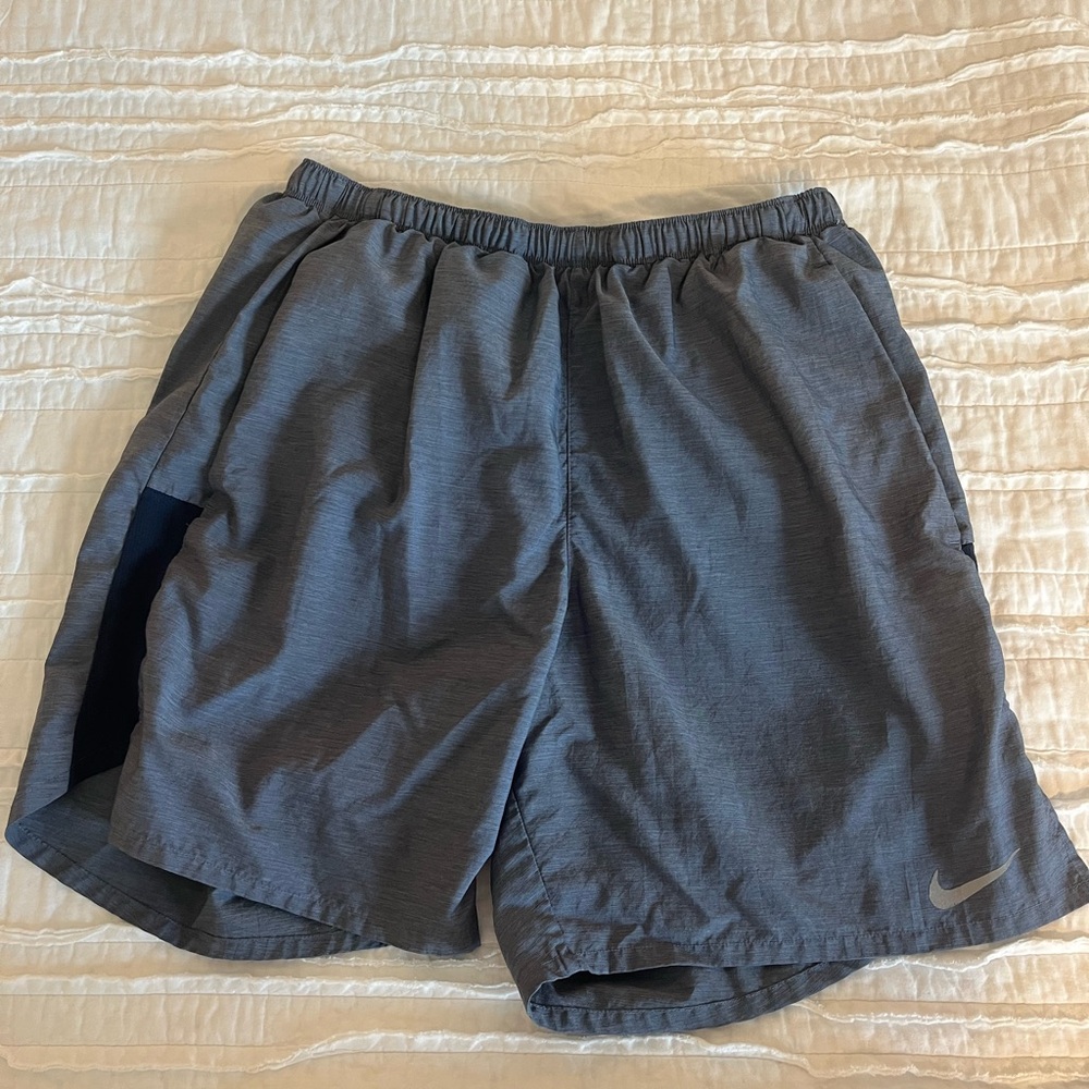 Nike Gray Athletic Shorts Lightweight Elastic Waist